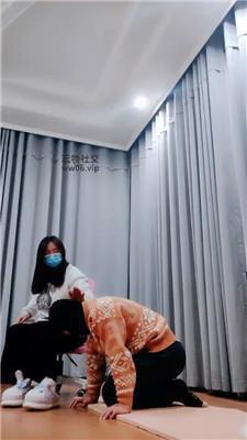 拽拽跪舔脏毛拖鞋棉袜/踩踏 JS241212-31