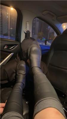 素人挖掘机手捂窒息/清理脏长靴/闻舔及膝棉袜 JS241222-14