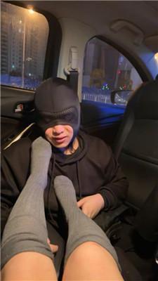 素人挖掘机手捂窒息/清理脏长靴/闻舔及膝棉袜 JS241222-14