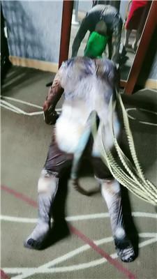 滢滢双S-囚禁狗笼/舔臭脚/鞭打踩踏/转胯狗爬双视角版JS241231-29