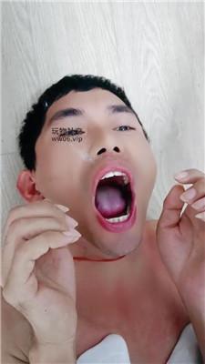 南月女神枷锁口塞堵嘴/毛拖鞋白袜踩/脚下喂食 JS250102-11