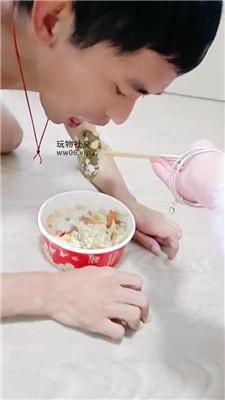 南月女神枷锁口塞堵嘴/毛拖鞋白袜踩/脚下喂食 JS250102-11