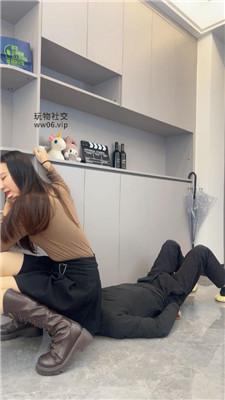 白鹭170模特-长靴骑马狗爬/全体重踩踏踢踹 bf48614