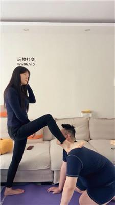 埋汰瑜伽裤女神S-玉足蹂躏奴 JS250106-9