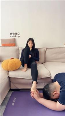 埋汰瑜伽裤女神S-玉足蹂躏奴 JS250106-9