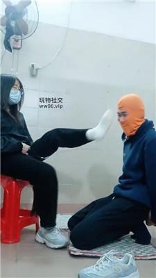 奇了怪了运动鞋白袜气味辱/鞭打 JS250106-4