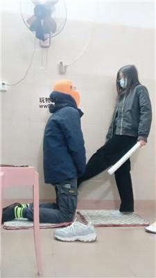 奇了怪了白袜脚踩踢踹虐打 JS250104-9