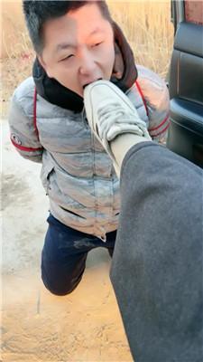 梦露五花大绑-户外强迫舔脏鞋 JS250116-9