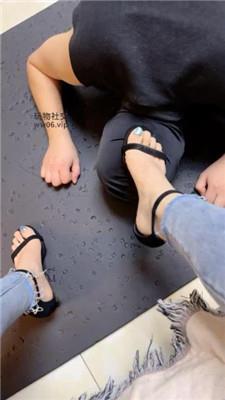 安安sama高跟凉鞋踩踏/近距离吮吸脚趾 JS241216-28