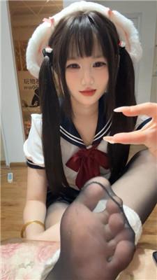 六六黑丝堆堆袜    250122-7