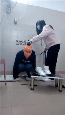 奇了怪了胯下鞭打狗爬/小白鞋白袜辱 JS250122-8