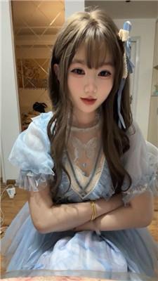 【爱秀套图】【六六】优雅系lo娘寸止挑战250118-18