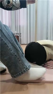 拽拽运动鞋白袜碾压踩贱奴 JS250203-23