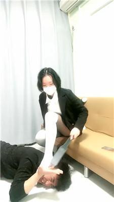 琪琪殿下皮鞋过膝白袜玩虐双视角版 JS250227-17