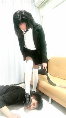 琪琪殿下皮鞋过膝白袜玩虐双视角版 JS250227-17