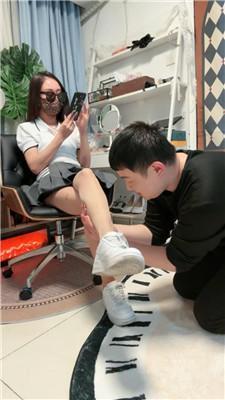 【爱秀套图】【苒溪】沉浸式-舔肉丝脚/强制闻鞋JS250224-20