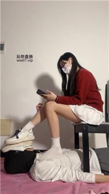 甜恬桌底视角-休闲鞋白棉袜气味辱 bf50651