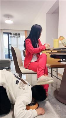 南月女神人形犬脚下狗爬喂食 JS250223-31