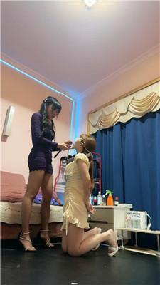 伊晨情侣下跪求做奴 JS250301-13