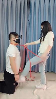 三寸五花大绑-休闲鞋白袜踩 JS250303-32