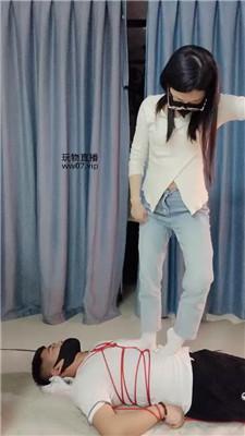 三寸五花大绑-休闲鞋白袜踩 JS250303-32