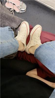 安安sama帆布鞋玉足全体重踩踏 bf50917