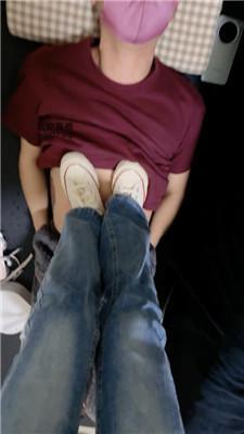 安安sama帆布鞋玉足全体重踩踏 bf50917