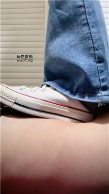 安安sama帆布鞋玉足全体重踩踏 bf50917