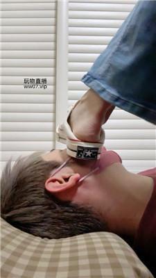 安安sama帆布鞋玉足全体重踩踏 bf50917