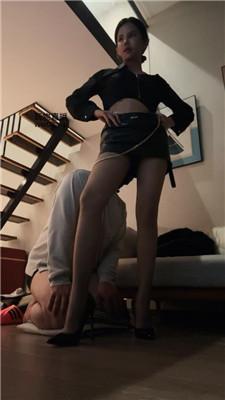 亚兮模特S-黑丝美腿诱惑废物奴 bf50914