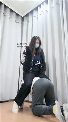 【爱秀套图】【拽拽】雪地靴臭棉袜气味辱/骑马鞭打JS250112-34