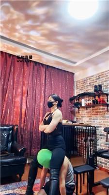 冷颜长靴白袜虐狗笼绿帽 JS250316-17