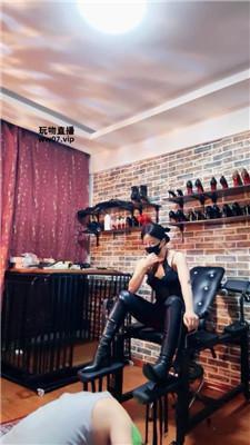 冷颜长靴白袜虐狗笼绿帽 JS250316-17