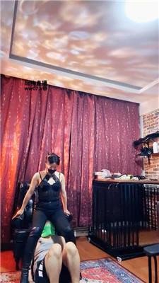 冷颜长靴白袜虐狗笼绿帽 JS250316-17