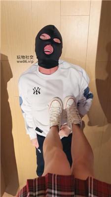 妮蔻高帮帆布鞋船袜踩虐贱奴 JS250112-6