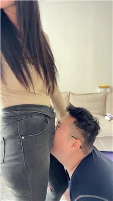 埋汰牛仔裤坐脸/原味棉袜脚踩虐 JS250109-31