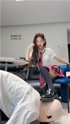 一茶艺校女神S-JK学生皮鞋及膝袜虐 bf49186