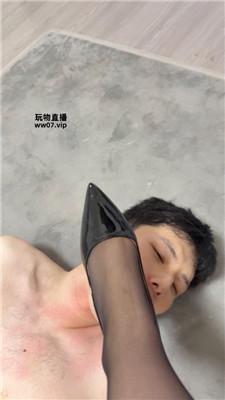 美酱重度鞭打/黑丝高跟长靴踩 JS250309-32