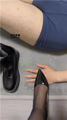 美酱重度鞭打/黑丝高跟长靴踩 JS250309-32