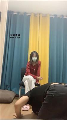 拉面拖鞋白袜踩踏气味辱 JS250309-36