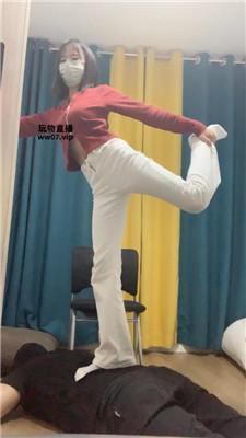 拉面拖鞋白袜踩踏气味辱 JS250309-36