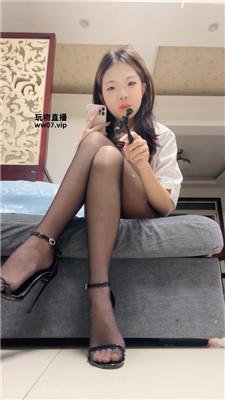 咏慈黑丝凉鞋炸    250321-26