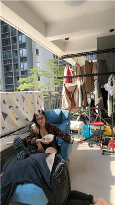 薇薇家奴阳台下跪伺候 JS250320-8