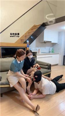 泡芙双空姐S-骑马转胯-轮流高跟踩踏 JS250326-24