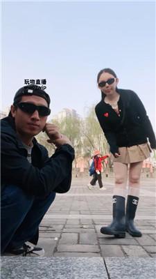 古筝少女户外-古城墙上长靴虐 JS250326-23