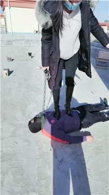 斯羽情侣主户外狗链拴狗虐双视角版  JS250329-6