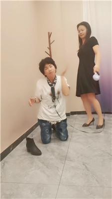 夸梨母畜-狗链遛狗-袜子塞嘴-重度耳光双视角版 JS250331-20